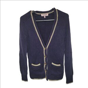 Juicy Couture y2k navy gold trim cardigan